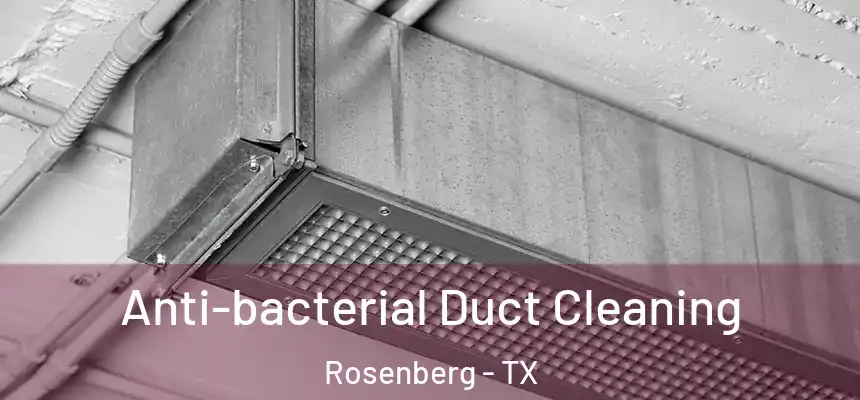 Anti-bacterial Duct Cleaning Rosenberg - TX
