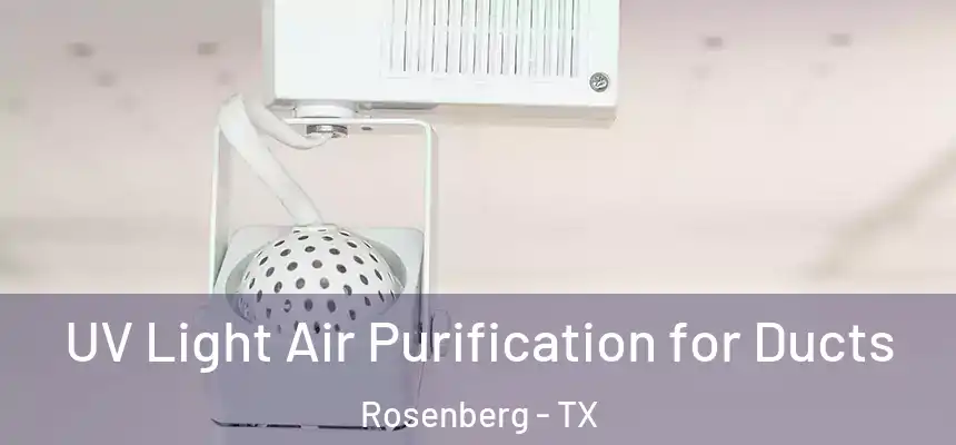 UV Light Air Purification for Ducts Rosenberg - TX